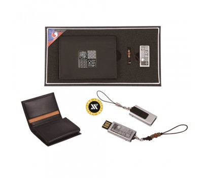 수복문자가죽명함과 가띠자개USB 16GB