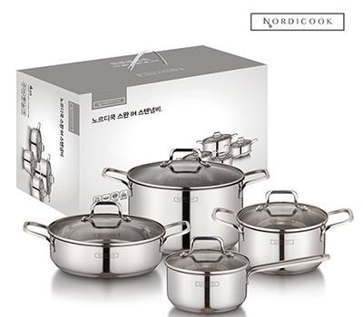 노르디쿡 스완 IH 스텐냄비 4종